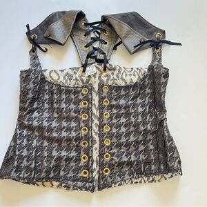 Damsel in this Dress Brocade Vixen Underbust Corset Medieval Renaissance Fairy